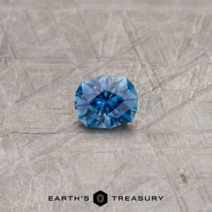 A blue Montana sapphire in our "Helena" oval design