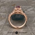 The "Deliah" Ring in 14k rose gold with 2.10-Carat Madagascar Sapphire