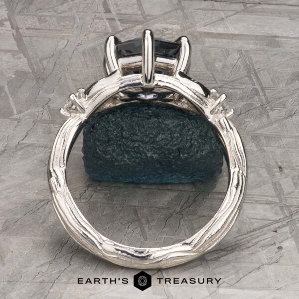 The “Briar” in Platinum with 2.05-Carat Montana Sapphire The “Briar” in Platinum with 2.05-Carat Montana Sapphire