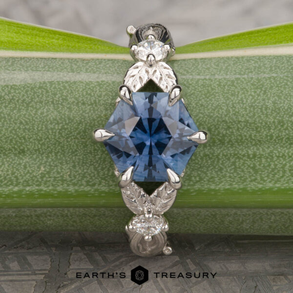 The “Briar” in Platinum with 2.05-Carat Montana Sapphire The “Briar” in Platinum with 2.05-Carat Montana Sapphire
