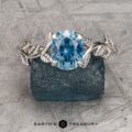 The “Ivey” ring in platinum with 1.64-Carat Montana Sapphire