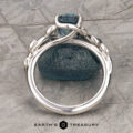 The “Ivey” ring in platinum with 1.64-Carat Montana Sapphire
