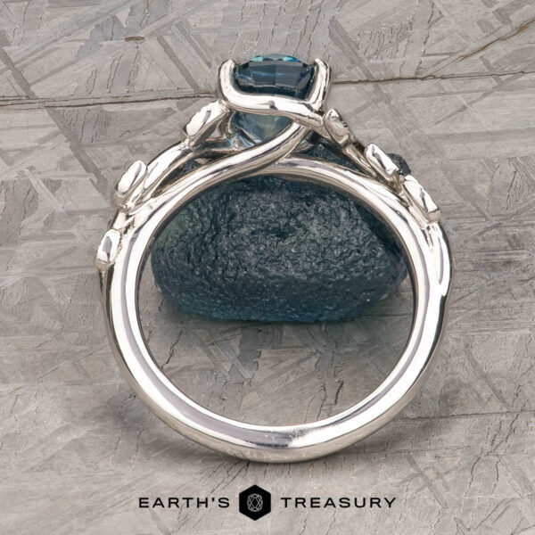 The “Ivey” ring in platinum with 1.64-Carat Montana Sapphire The “Ivey” ring in platinum with 1.64-Carat Montana Sapphire