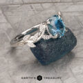 The “Ivey” ring in platinum with 1.64-Carat Montana Sapphire