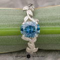 The “Ivey” ring in platinum with 1.64-Carat Montana Sapphire
