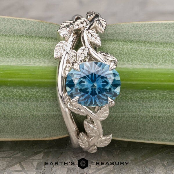 The “Ivey” ring in platinum with 1.64-Carat Montana Sapphire The “Ivey” ring in platinum with 1.64-Carat Montana Sapphire