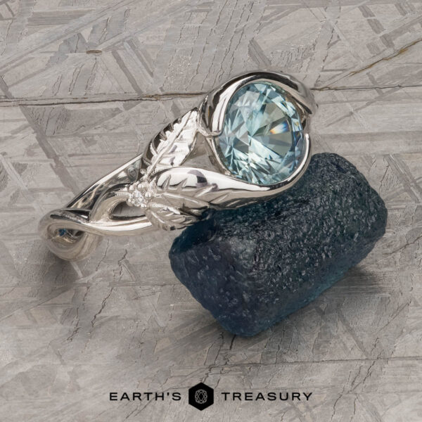 The "Linden" Ring in Platinum with 1.76-Carat Montana Sapphire The "Linden" Ring in Platinum with 1.76-Carat Montana Sapphire