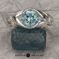 The "Linden" Ring in Platinum with 1.76-Carat Montana Sapphire