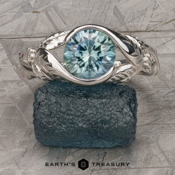 The "Linden" Ring in Platinum with 1.76-Carat Montana Sapphire The "Linden" Ring in Platinum with 1.76-Carat Montana Sapphire