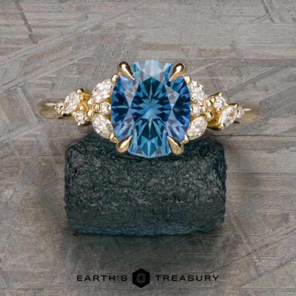 The “Holly” Ring in 14k yellow gold with 2.43-Carat Montana Sapphire The “Holly” Ring in 14k yellow gold with 2.43-Carat Montana Sapphire