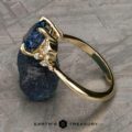 The “Holly” Ring in 14k yellow gold with 2.43-Carat Montana Sapphire