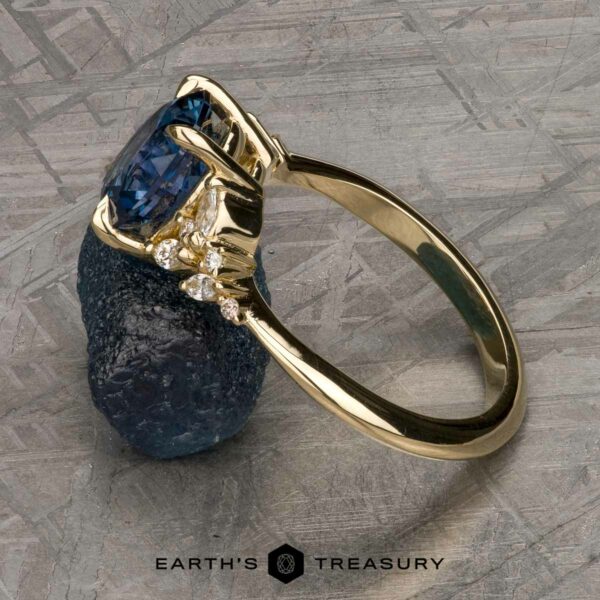 The “Holly” Ring in 14k yellow gold with 2.43-Carat Montana Sapphire The “Holly” Ring in 14k yellow gold with 2.43-Carat Montana Sapphire