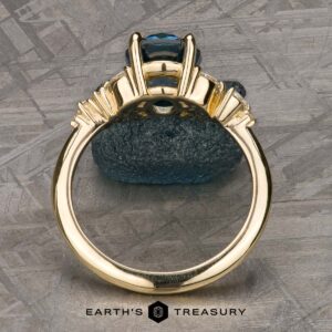 The “Holly” Ring in 14k yellow gold with 2.43-Carat Montana Sapphire