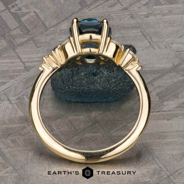 The “Holly” Ring in 14k yellow gold with 2.43-Carat Montana Sapphire The “Holly” Ring in 14k yellow gold with 2.43-Carat Montana Sapphire