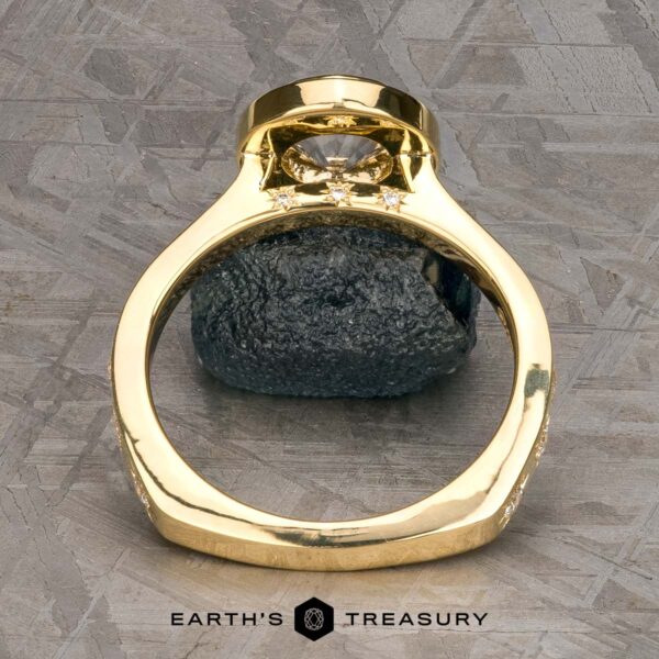 The “Serafina” Halo Ring in 18k yellow gold with 1.21-carat Montana sapphire The “Serafina” Halo Ring in 18k yellow gold with 1.21-carat Montana sapphire