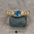 The "Deliah" ring in 14k yellow gold with 1.82-carat Montana sapphire