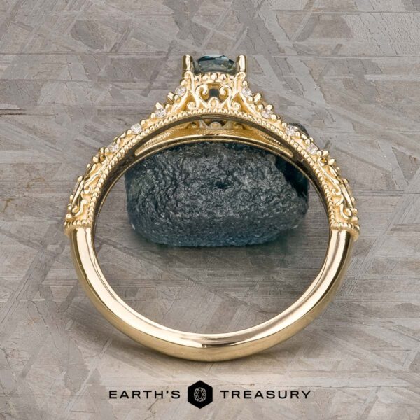 The "Deliah" ring in 14k yellow gold with 1.82-carat Montana sapphire The "Deliah" ring in 14k yellow gold with 1.82-carat Montana sapphire