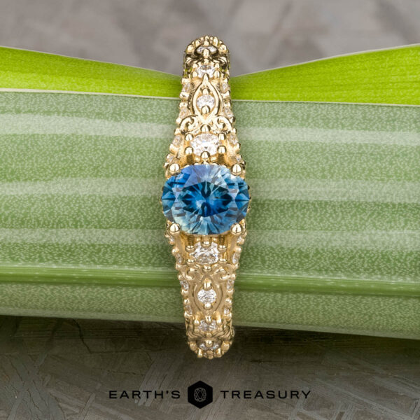 The "Deliah" ring in 14k yellow gold with 1.82-carat Montana sapphire The "Deliah" ring in 14k yellow gold with 1.82-carat Montana sapphire