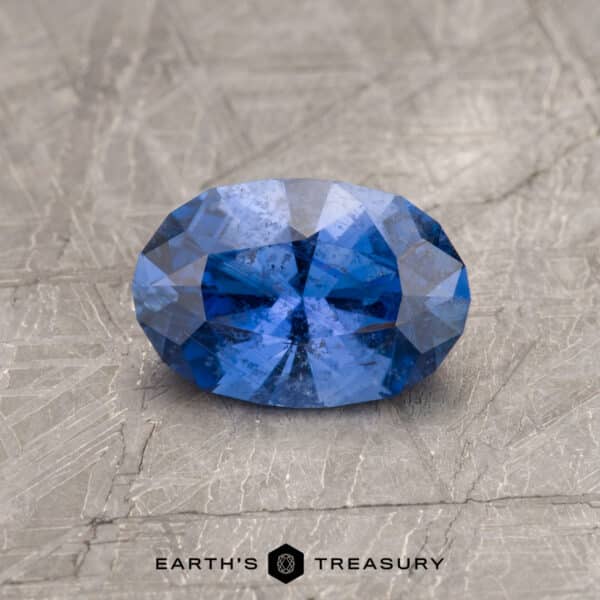 A blue oval Umba sapphire