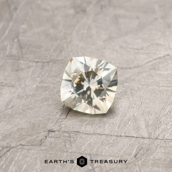 1.20-Carat Montana Sapphire (Heated) A pale yellow Montana sapphire in our "Stella" square cushion design