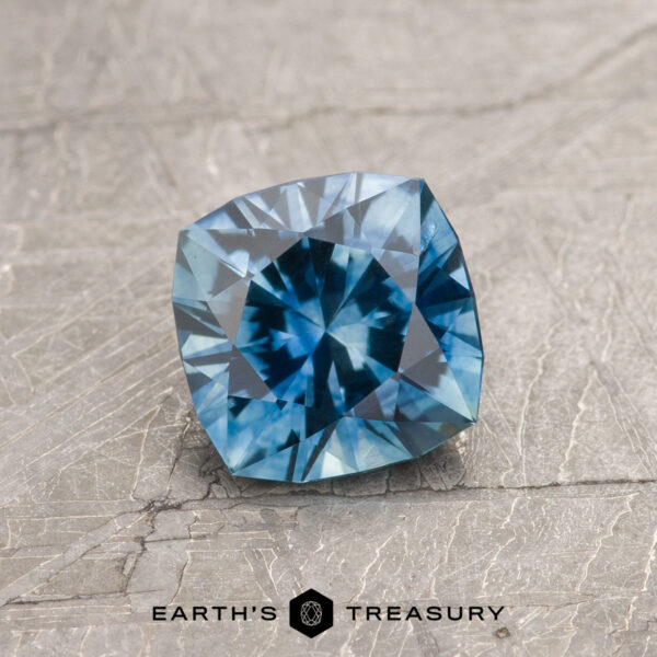 1.04-Carat Montana Sapphire (Heated) A blue Montana sapphire in our "Stella" square cushion design