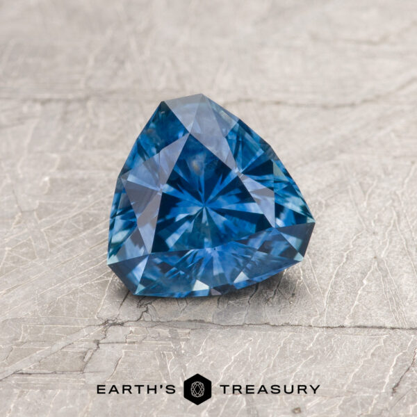 1.28-Carat Montana Sapphire (Heated) A blue Montana sapphire in our "Aurora" square cushion design