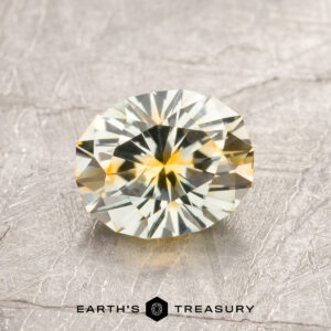 A yellow Montana sapphire in our "Serendipity" oval design