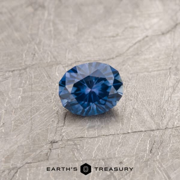1.03-Carat Montana Sapphire (Heated) A violet blue Montana sapphire in our "Serendipity" oval design