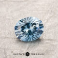 A blue Montana sapphire in our "Serendipity" oval design