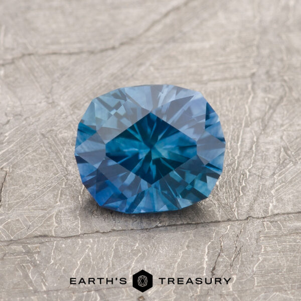 0.90-Carat Montana Sapphire (Heated) A blue Montana sapphire in our "Hyperbola" oval design