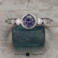 The "Nadine" ring in 14k white gold with 0.77-carat Montana sapphire