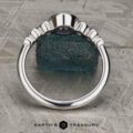 The "Nadine" ring in 14k white gold with 0.77-carat Montana sapphire