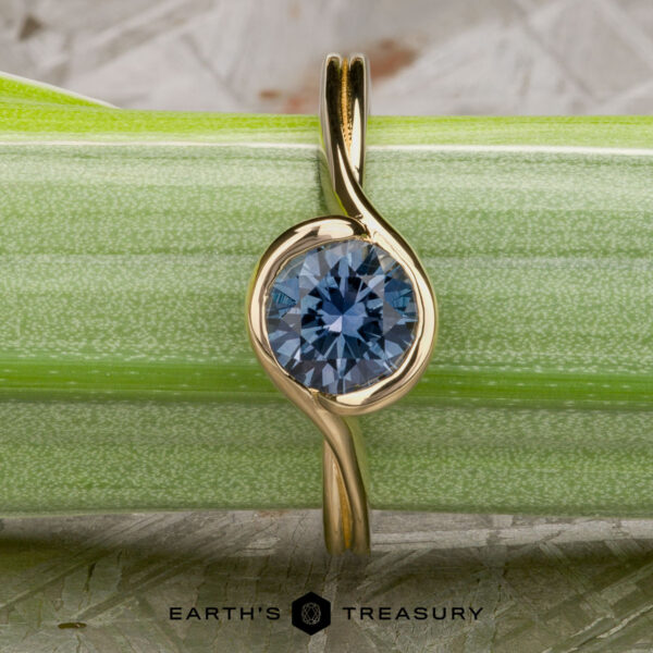 The "Milos" Ring in 14k yellow gold with 1.02-Carat Montana Sapphire The "Milos" Ring in 14k yellow gold with 1.02-Carat Montana Sapphire