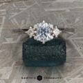 The Straight Sappho in 14k white gold with 0.86-carat Montana sapphire
