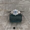 The Straight Sappho in 14k white gold with 0.86-carat Montana sapphire