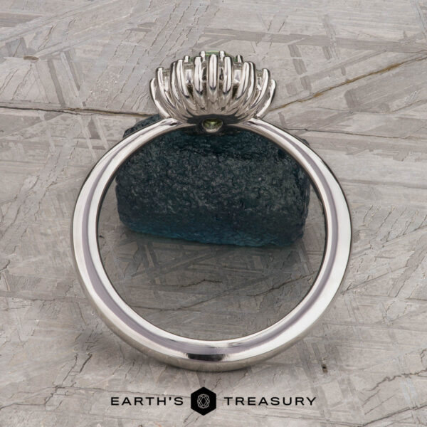 The "Vivian" ring in platinum with 1.02-Carat Demantoid Garnet The "Vivian" ring in platinum with 1.02-Carat Demantoid Garnet