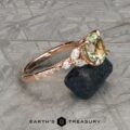 The Ornate "Cattleya" ring in 14k rose gold with 3.35-carat Montana sapphire