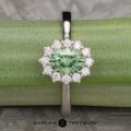 The "Vivian" ring in platinum with 1.02-Carat Demantoid Garnet
