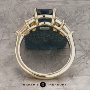 The "Ariadne" Five-Stone Ring in 14k yellow gold with 2.41-Carat Montana Sapphire