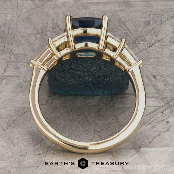 The "Ariadne" Five-Stone Ring in 14k yellow gold with 2.41-Carat Montana Sapphire The "Ariadne" Five-Stone Ring in 14k yellow gold with 2.41-Carat Montana Sapphire