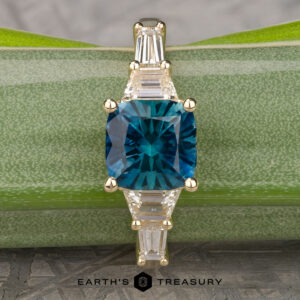 The "Ariadne" Five-Stone Ring in 14k yellow gold with 2.41-Carat Montana Sapphire