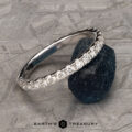 The Deluxe Pave “Madeline” Band in 18k white gold