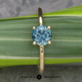 The "Felicia" ring in 14k yellow gold with 1.12-carat Montana sapphire