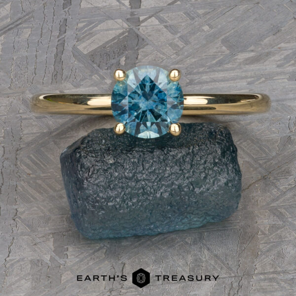 The "Felicia" ring in 14k yellow gold with 1.12-carat Montana sapphire The "Felicia" ring in 14k yellow gold with 1.12-carat Montana sapphire