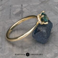 The "Felicia" ring in 14k yellow gold with 1.12-carat Montana sapphire