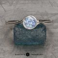 The "Milos" Ring in platinum with 0.61-Carat Montana Sapphire