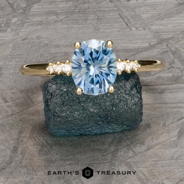 The "Paloma" ring in 14k yellow gold with 1.85-carat Montana sapphire The "Paloma" ring in 14k yellow gold with 1.85-carat Montana sapphire