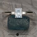 The "Finella" in 14k white gold with 0.76-carat Montana sapphire