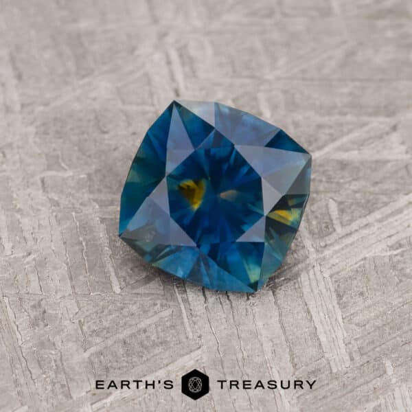 A particolored Montana sapphire in our "Stella" square design