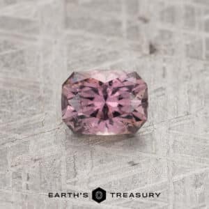 A purple Montana sapphire in our "Eureka" rectangle design